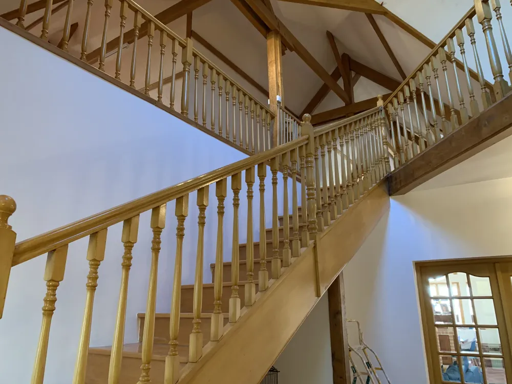 Pose de lino à Mauvières